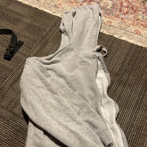 oversized grey zip up